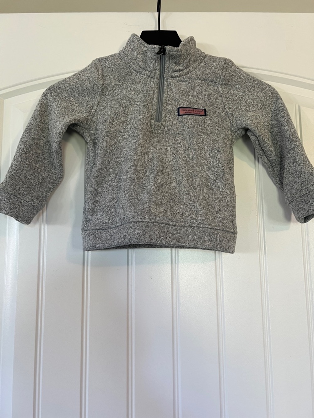 Vineyard Vines Kids Gray Heather Quarter-Zip Pullover
